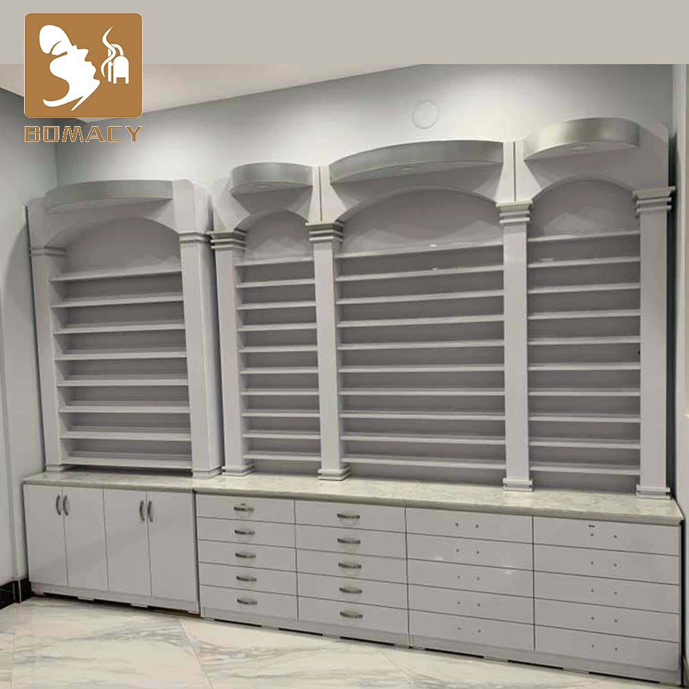 Supply Store Retail Floor Stand for Beauty Product Wall Acrylic Polish Racks Hair Salon Shelf Nail Art Color Chart Display