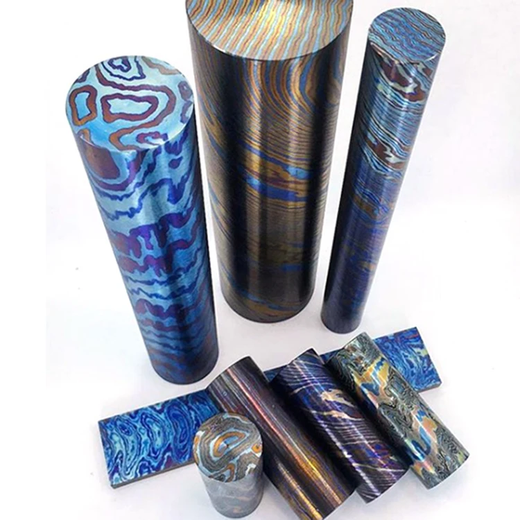 ティマスカス・シリンダーロッド (チタン合金製ダマスカス) Timascus ティマスカス・シリンダーロッド (チタン合金製ダマスカス) Timascus