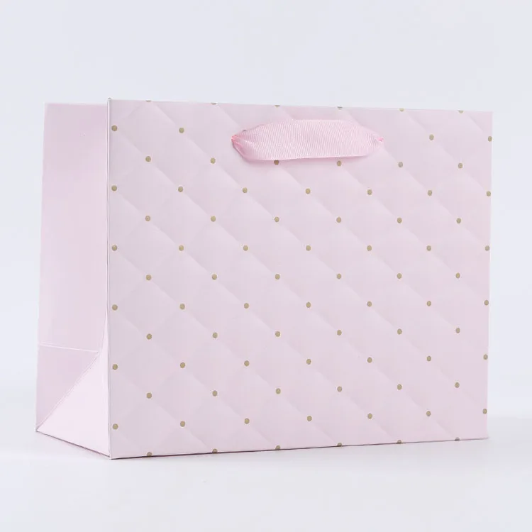 Wholesale Custom Printed Logo Luxury White Paper Bag Retail Boutique Shopping Gift Paper Bags With Your Own Logo