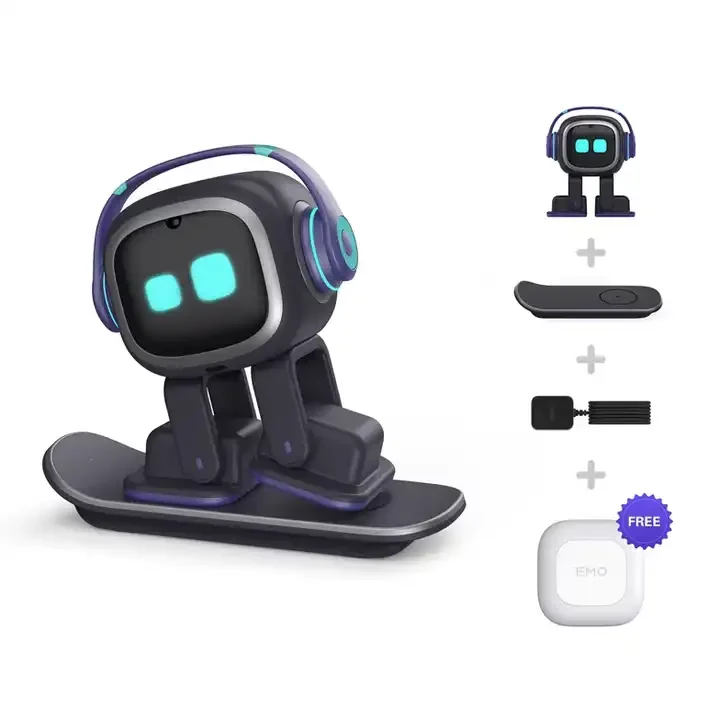 本社より購入品♡EMO ロボット♡ EMOロボットスマートAIデスクトップペットロボット目覚まし時計付き