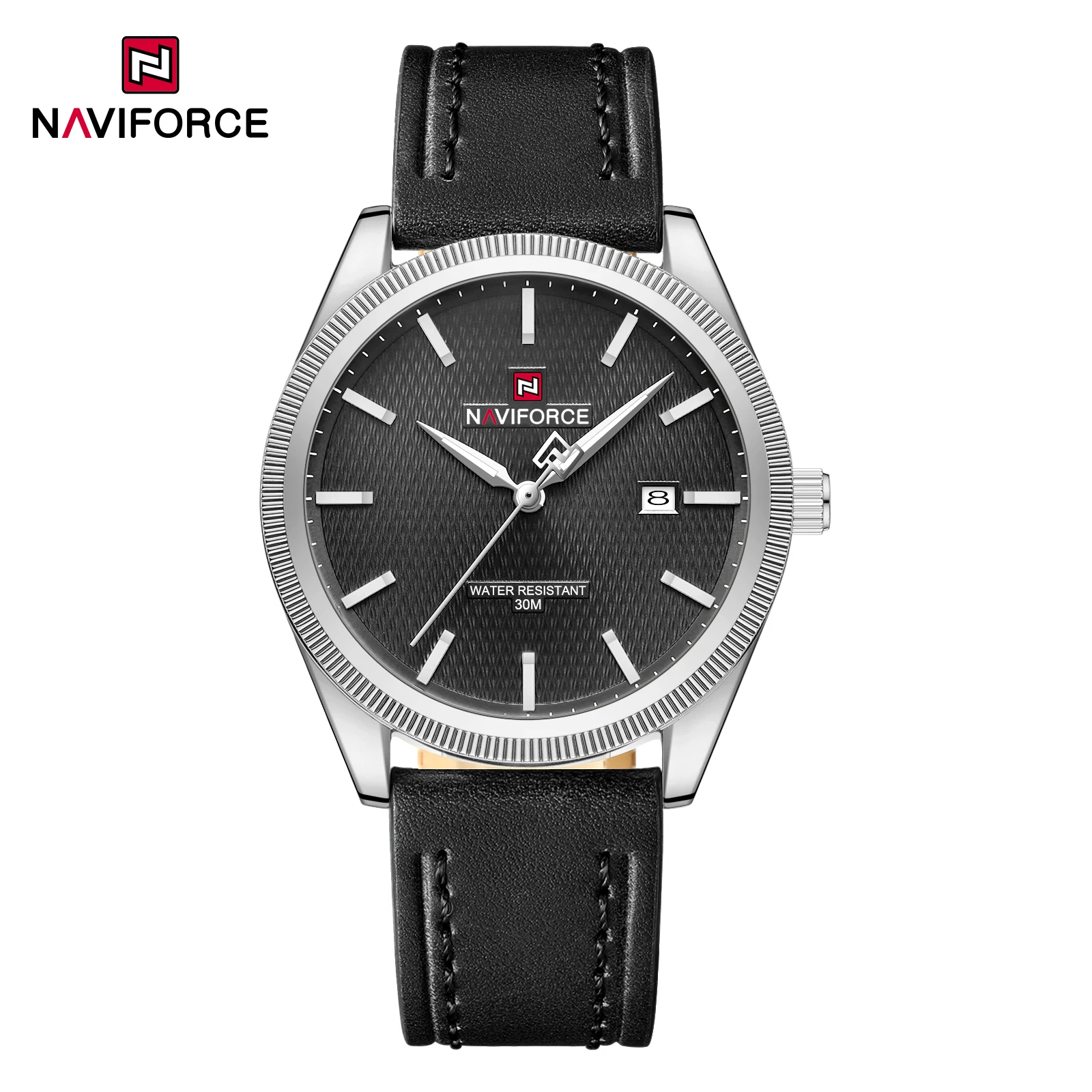 NAVIFORCE 9276 Men's Quartz Watch with Leather Strap