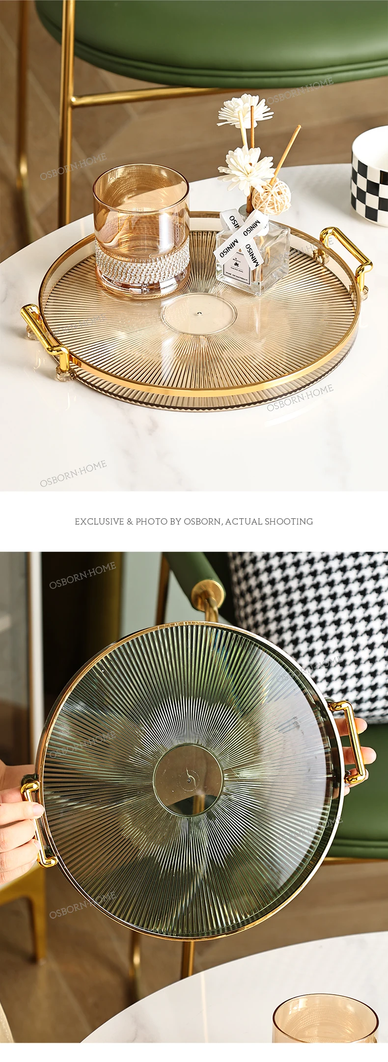 Osborn Storage Table Perfume Vanity Home Decor Acrylic Serving