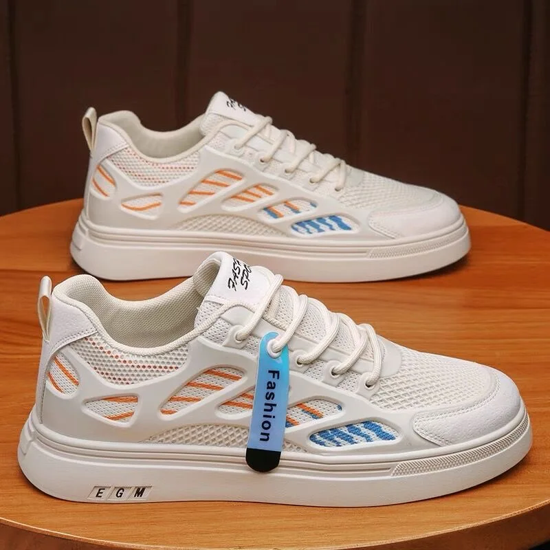 New 2024 Casual Sport Men Shoes Casual Low Mesh Custom Shoes cushion men's casual shoes sneakers
