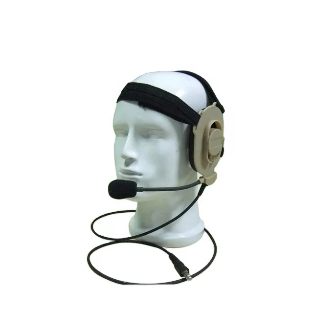 Harris PRC 152 Headset Handheld Radio - Style Headband Audio Interface