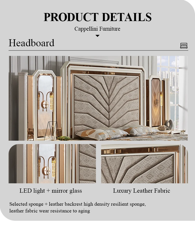 Luxury Royal King Size Bedroom Sets Elegant Super Size Turkish Style