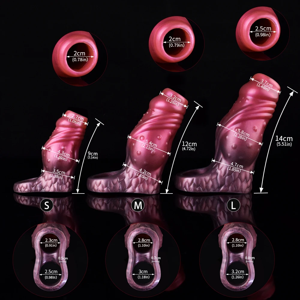 NNSX Fantasy Knot Open Sheath Penis Extender with 3 Active Sizes Cock Sleeve Silicone Fantasy Penis Extender Wholesale