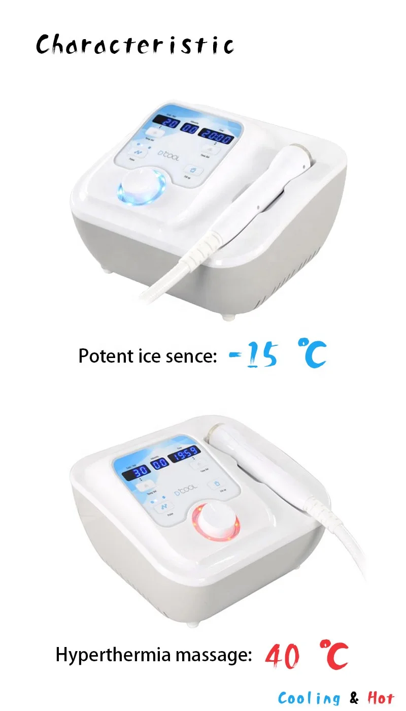 Drop Shipping ! Portable 3 in 1 Electroporation Skin Cool Machine Skin Tightening Facial Machine Open & Close Pores