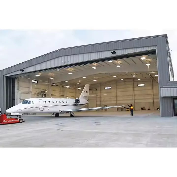 Prefabricated Steel Structure Building Workshop Warehouse Price Aircraft Hangar