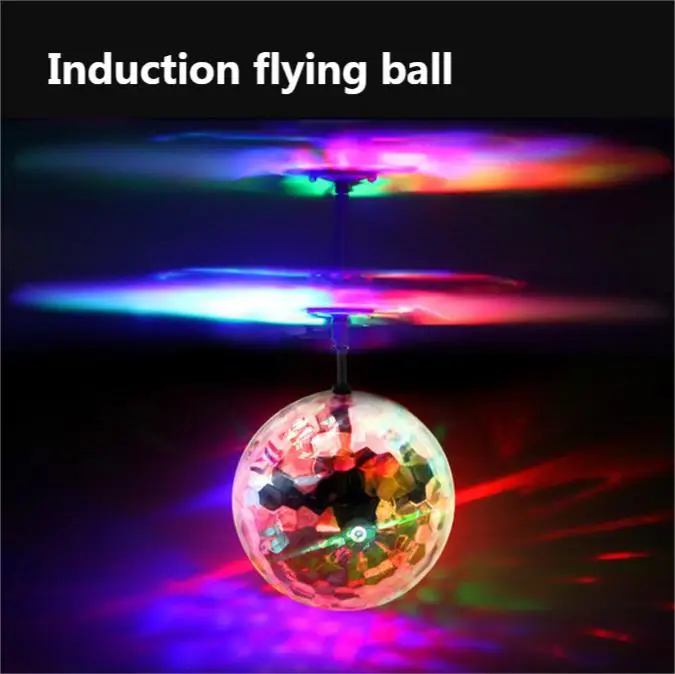 Luminous Flying Ball Crystal Induction Aircraft Floating Gesture Remote  Control Aircraft Night Market Wholesale Kids Toys
