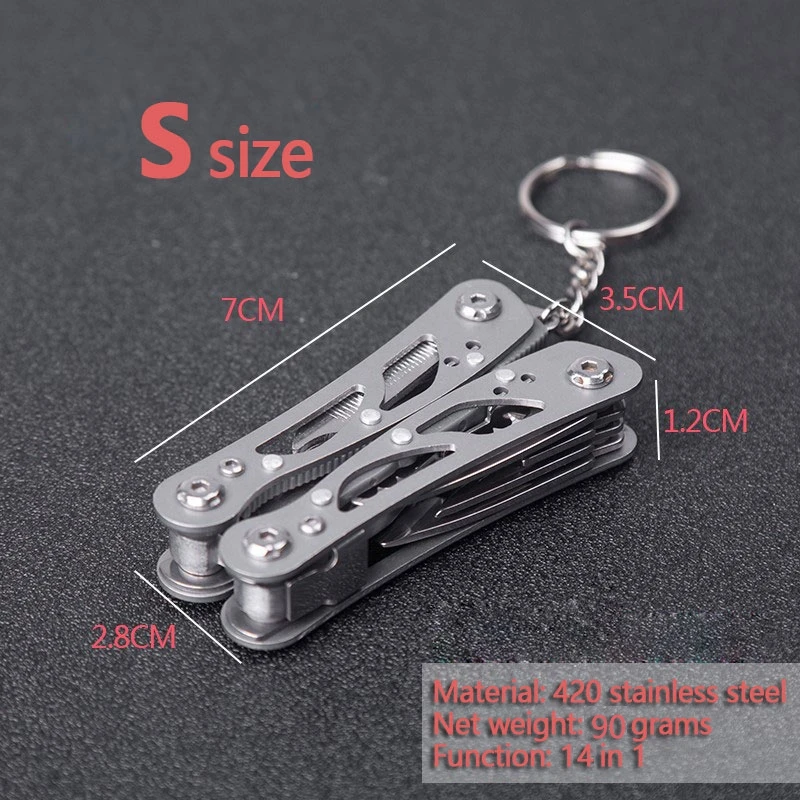 Multifunction Stainless Steel Multi-tool Pocket Knife Pliers Folding Pliers Portable Folding Pliers