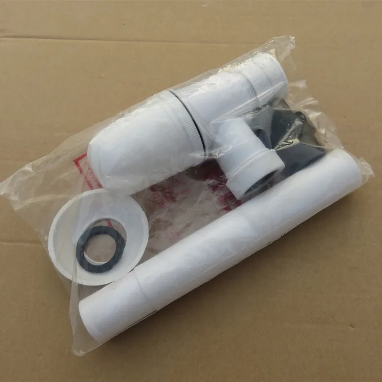 水封可调入口管状旋转 'P' 疏水阀，带多配件出口，白色Haocj