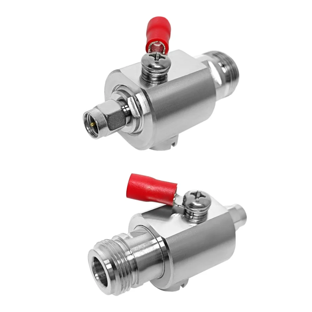 0-6Ghz RF Lightning Surge Arrestor Coaxial Protector SMA Male to N Jack Female Connector Surge Arrester 50 OHM