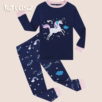 LQSZ Girls Kids sleepwear pajama forGirls sleepwear for babies child children pajama set gown Casual nightgowns