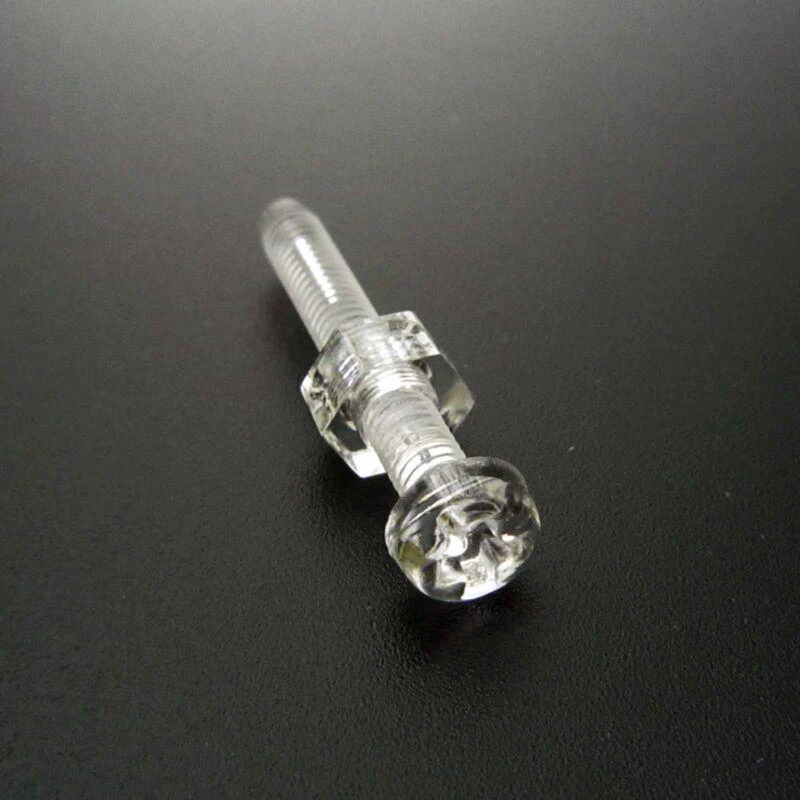 M2 M3 M4 M5 M6 M8 Acrylic Clear Plastic Nylon M3-M6 Round Phillips Head Screw Bolt + Nut