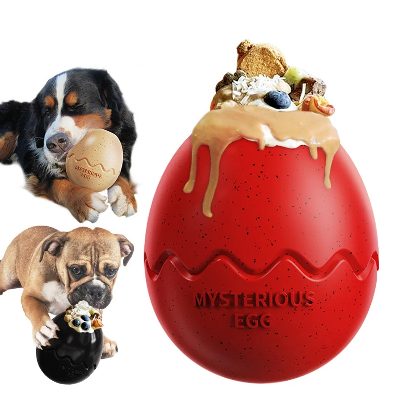 Rubber Interactive Funny Dinosaur Egg Pet Accessories Durable Chew Dog