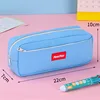 Light blue canvas pencil case