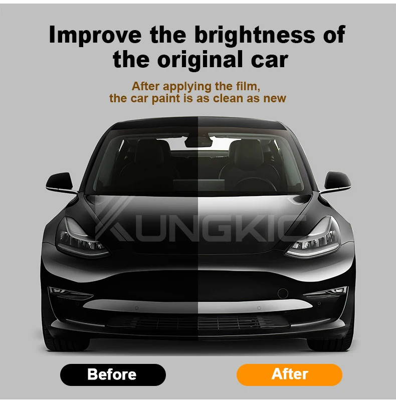 Tpu Transparent Car Body Paint Protection For Tesla Model 3 Protection