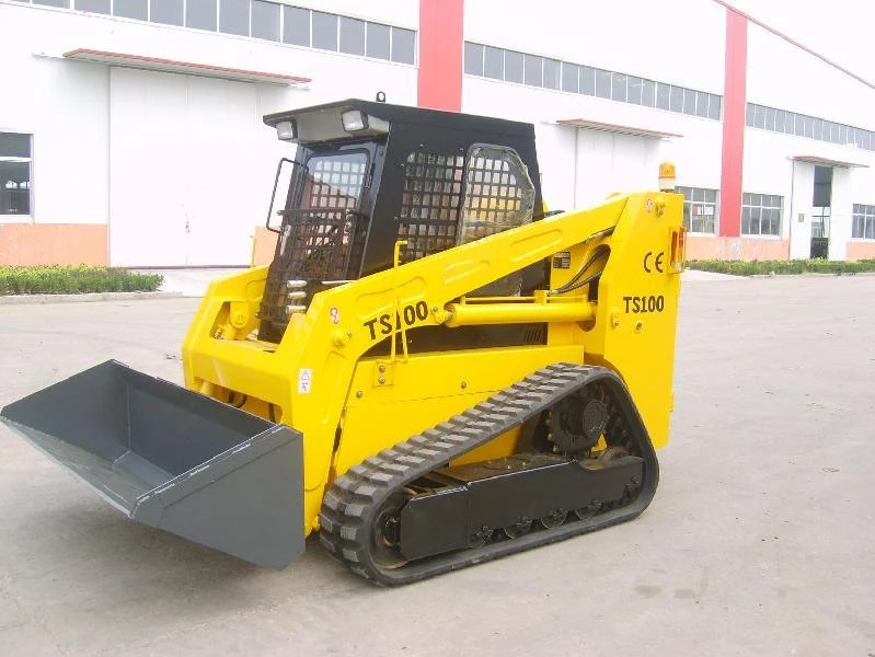 Telescopic Boom Small Skid Steer Loader 1.2 ton TS100 with Pile Driver Hammer
