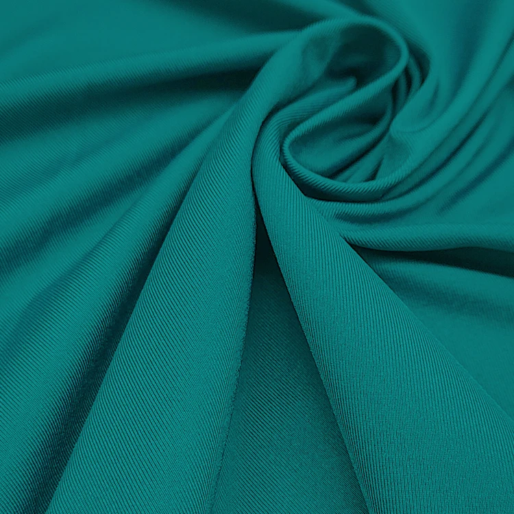 High Stretch Knitted Sportswear Fabric Nylon Material, Solid Nylon Double Knit Fabric for Pants/ manufacture