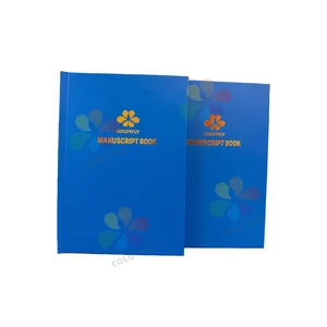 Professional factory price and Good Quality A4/A5 Size Blue Hardcover Notebook  2Q/3Q/4Q Square Manuscript Notebook