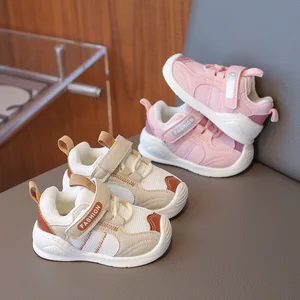 New Arrival Breathable Spring Autumn Boy Girl Soft Soled Anti slip Sports Baby Shoes with Mesh Surface