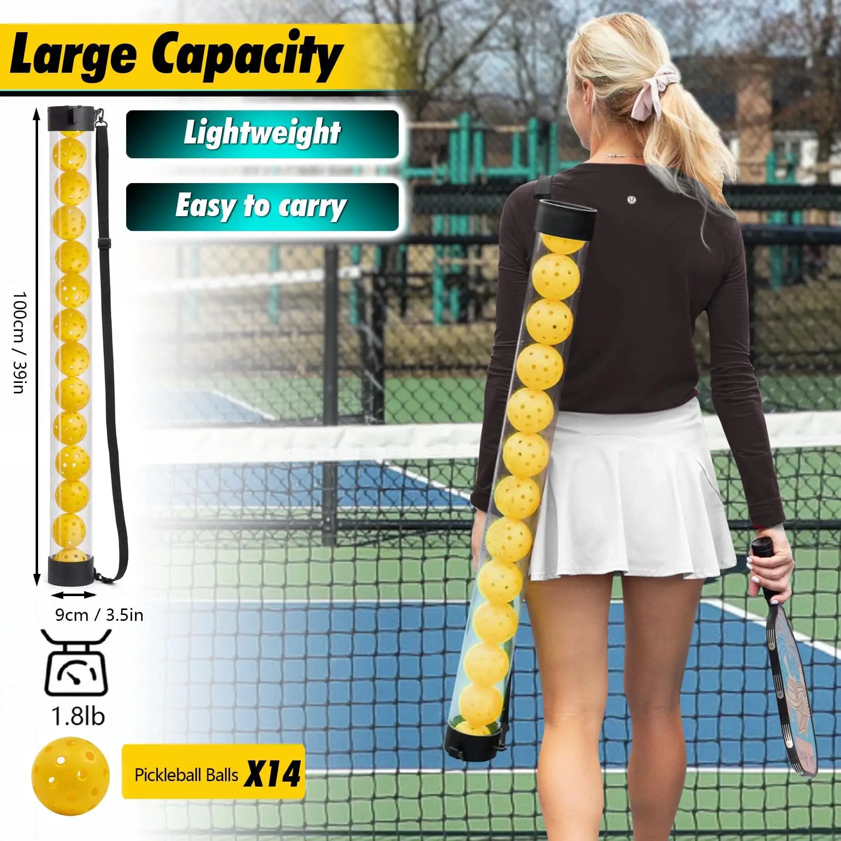 Factory customs Tennis Pickleball Ball Pickers Tube Collectors manufacture