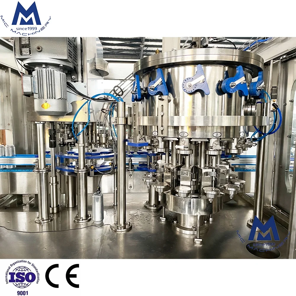 Автоматический завод по производству газированных напитков, газированных напитков, пива, алюминиевая машина для розлива банок