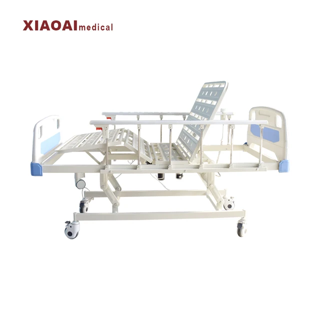 Three Function Electric hospital bed with ABS side rail