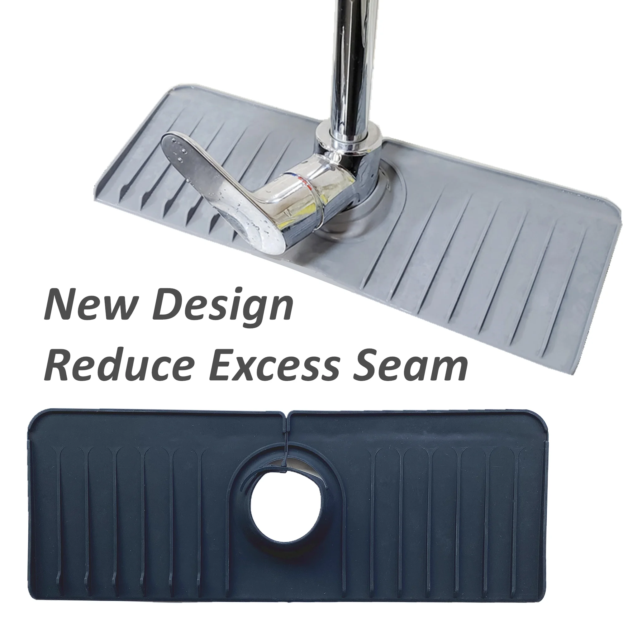 2022 защита от брызг на кухонную раковину в ванную комнату толстый силиконовый смеситель для раковины коврик