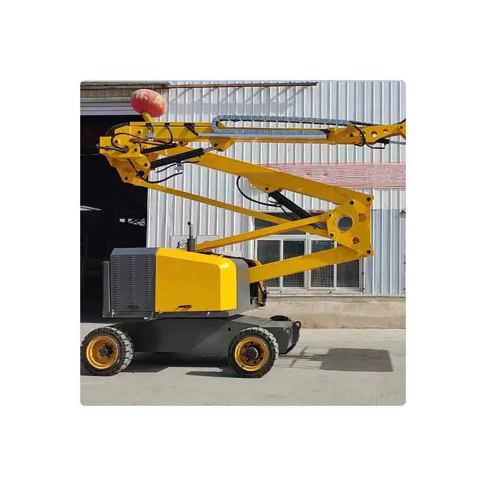 Curved arm aerial work vehicle Street lamp installation High-altitude lifting platform Aerial operation lifting equipment