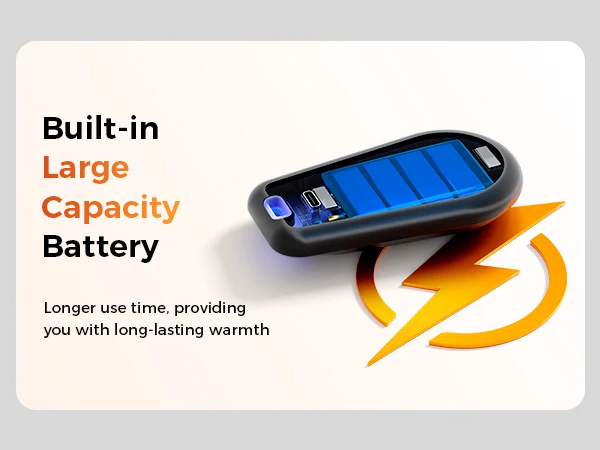 product ultra slim magnetic rechargeable electric hand warmers mini portable pocket heater for outdoor use reusable foot hand warmers-8