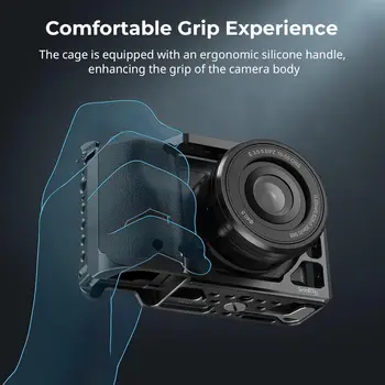 SmallRig Cage with Silicone Handgrip & Cold Shoe for Sony a6100, a6300, a6400-3164 detail image
