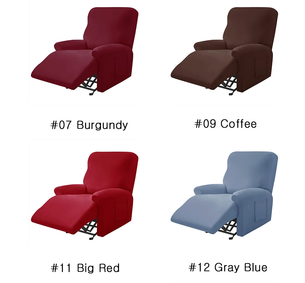 Forcheer Dropshipping Recliner Sofa Cover 1 Seater Stretch Recliner