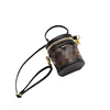 Large barrel bag dark brown