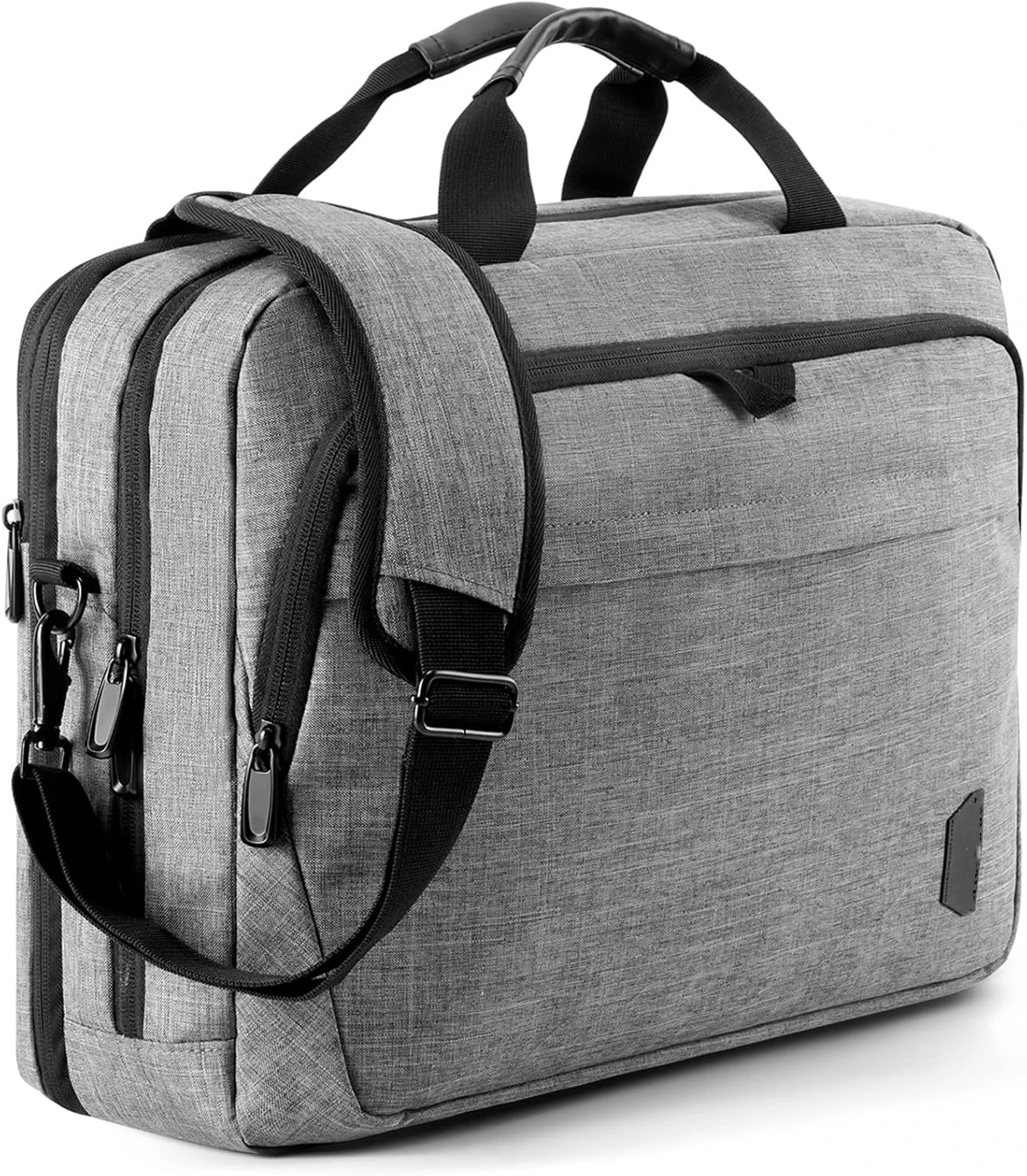 Laptop Bag Briefcase Shoulder Bag for 15 16 17 inch Laptops Waterproof Material Bags Case for Computers Tablet Gray