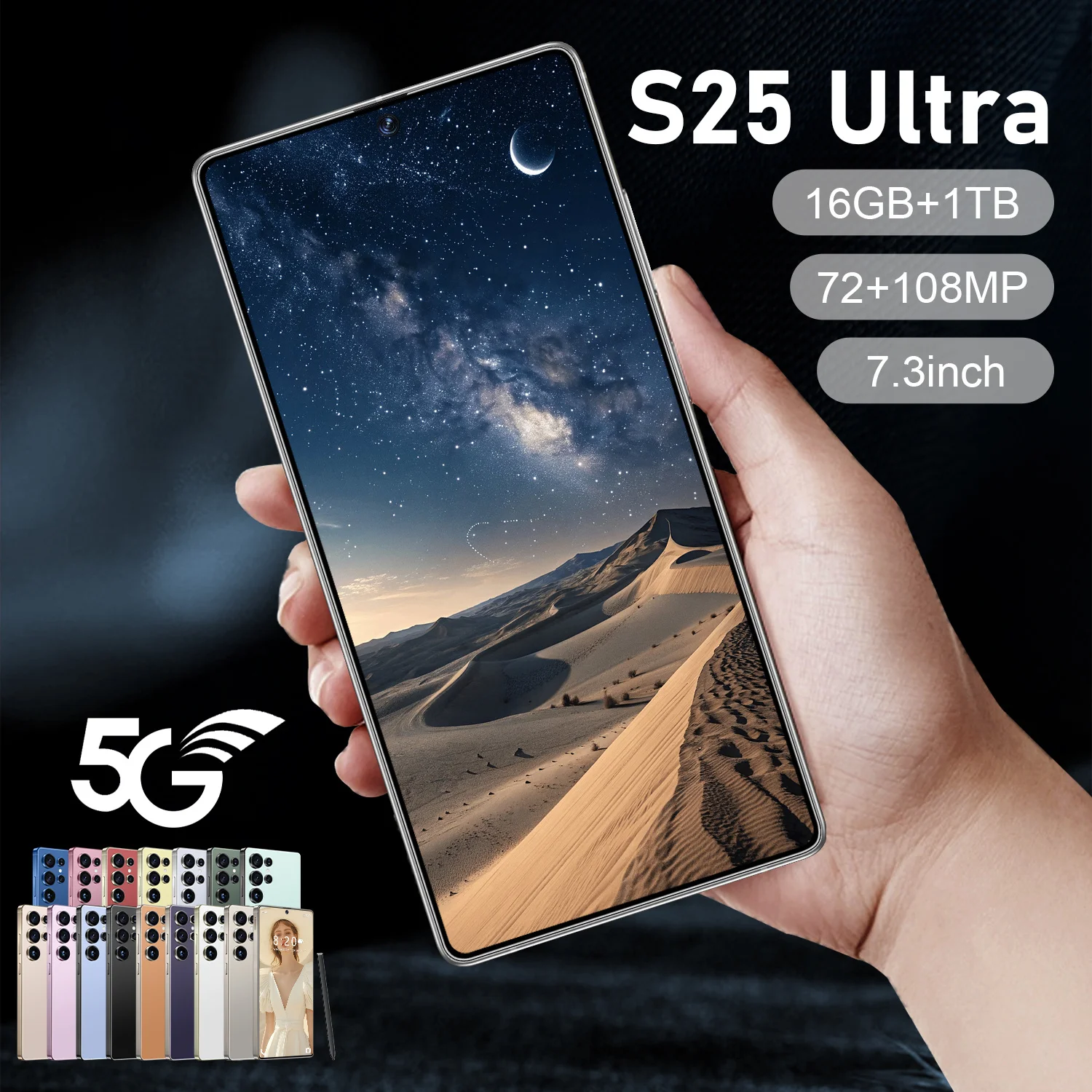 S25 Ultra 2025 5G Smartphone - 16GB RAM, 1TB Storage
