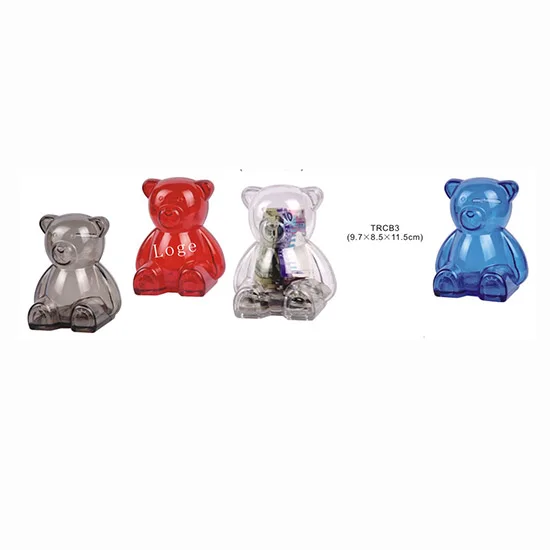 PVC Custom logo Mini Plastic Animal Cow Coin Piggy Bank for Kids