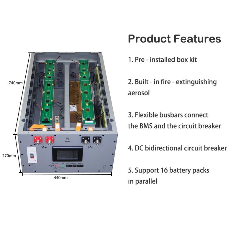 YIXIANG Prismatic LiFePO4 Battery Box 48V 280Ah 306Ah 314Ah Metal Case With JK Bms for Battery Battery Boxes Racks