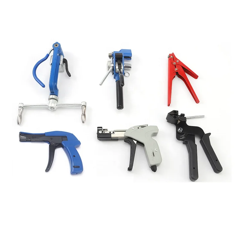 Cable tie tools for locking