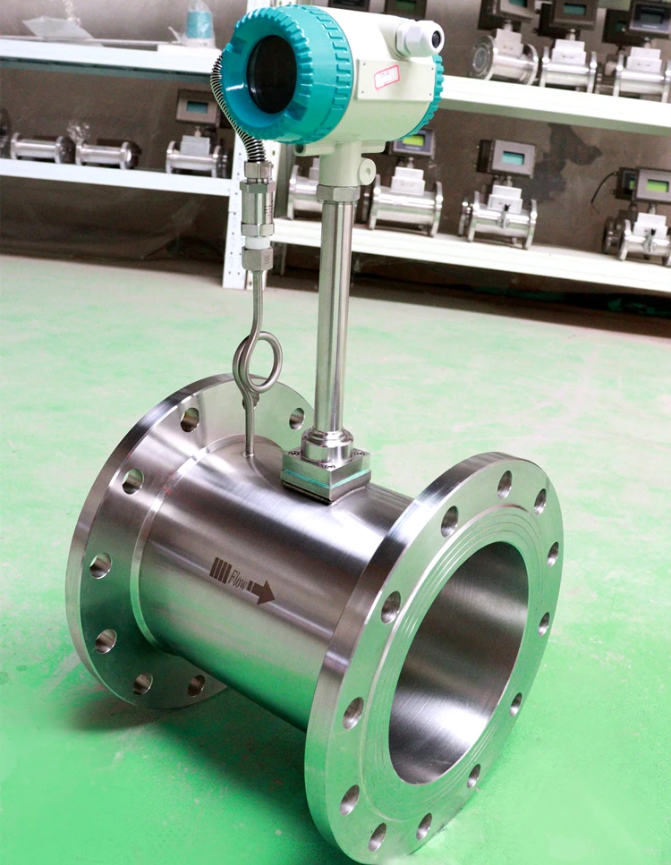 Digital Steam Vortex Natural Gas Compressed Air vortex Flow Meter Price Intelligent Steam High-precision Count Display Flowmeter