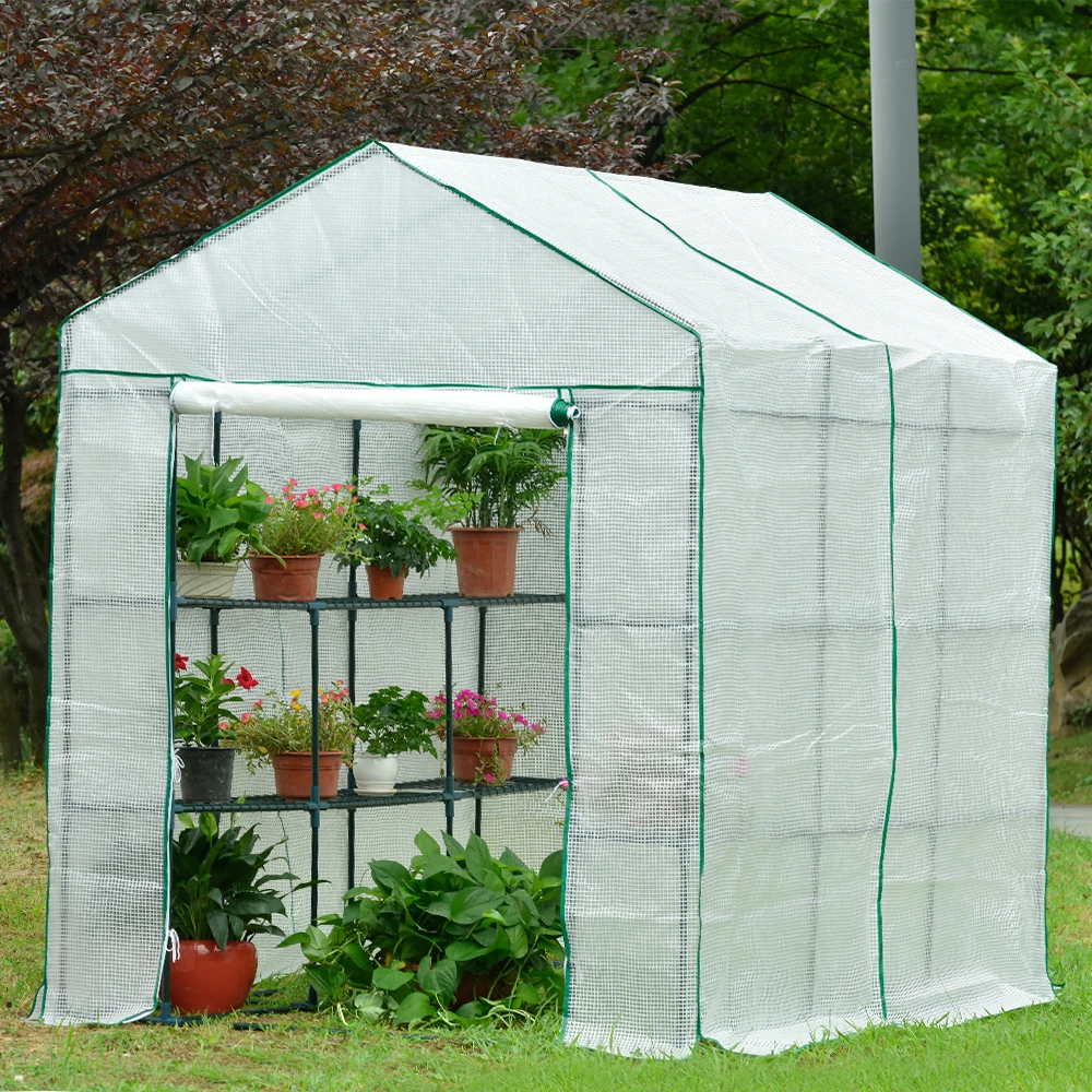 garden greenhouse walk-in green plant house shed