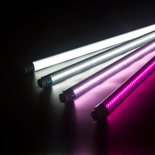 WICOOS 10 50 LED Tubes LED Customized T8 Led Tube Light 4ft Pink Color Led Tube Rgb for Factory Lighting Aluminum Led 3/4 Green
