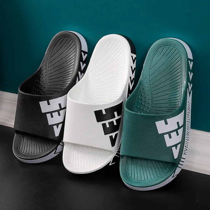 Мужские шлепанцы, летняя модная уличная одежда, сланцы, тапочки для дома