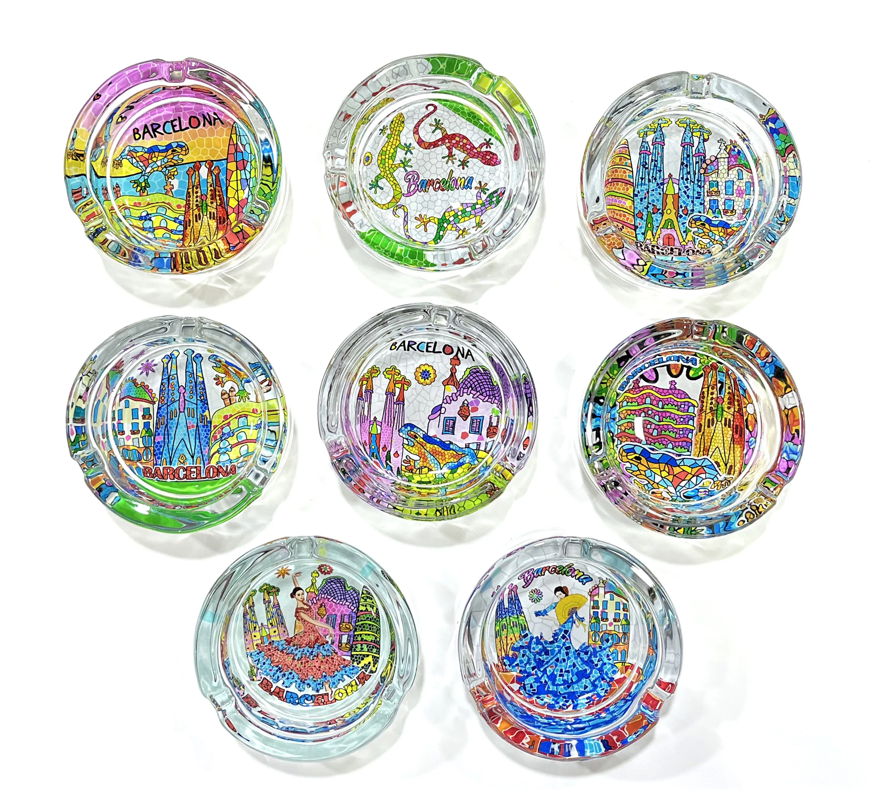 Aimant de réfrigérateur 3D souvenir de Barcelone Espagne, décoration de