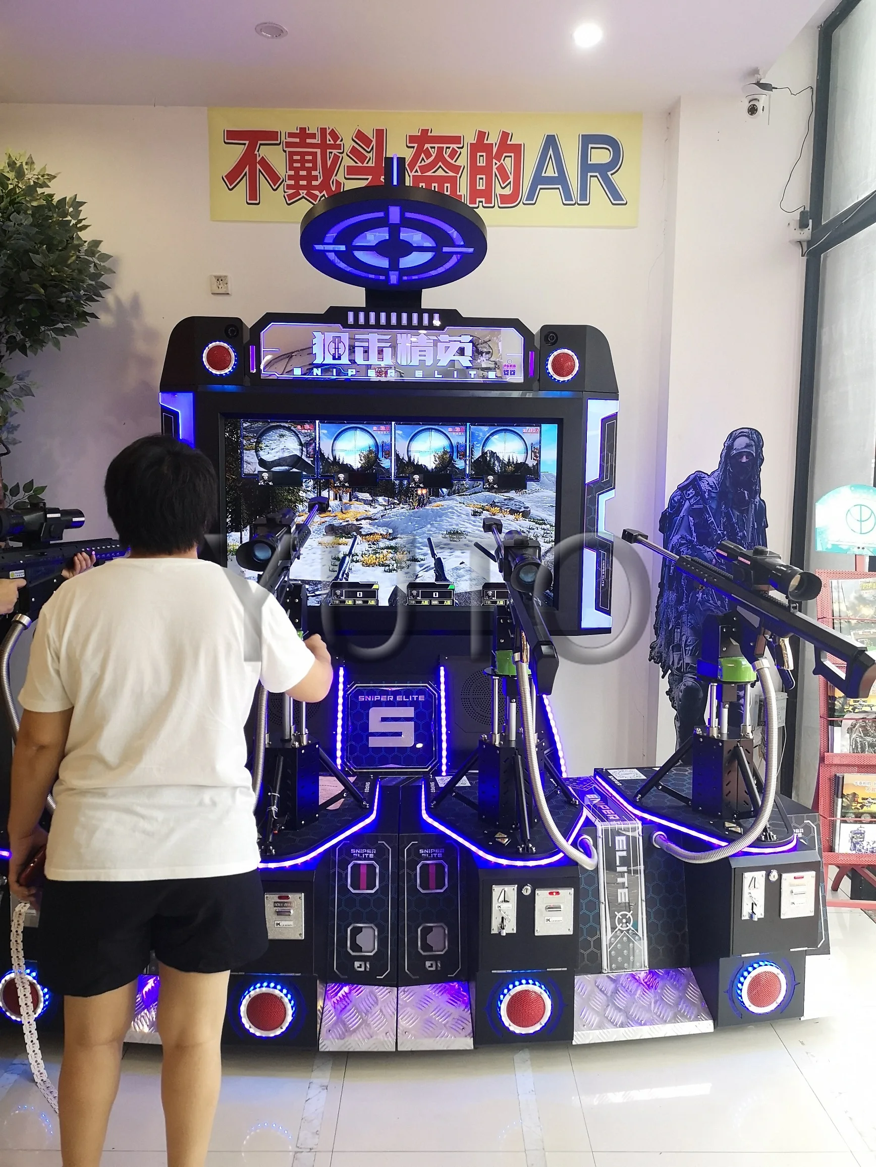 屋内アミューズメントコイン式スナイパーエリートアーケードビデオ射撃 