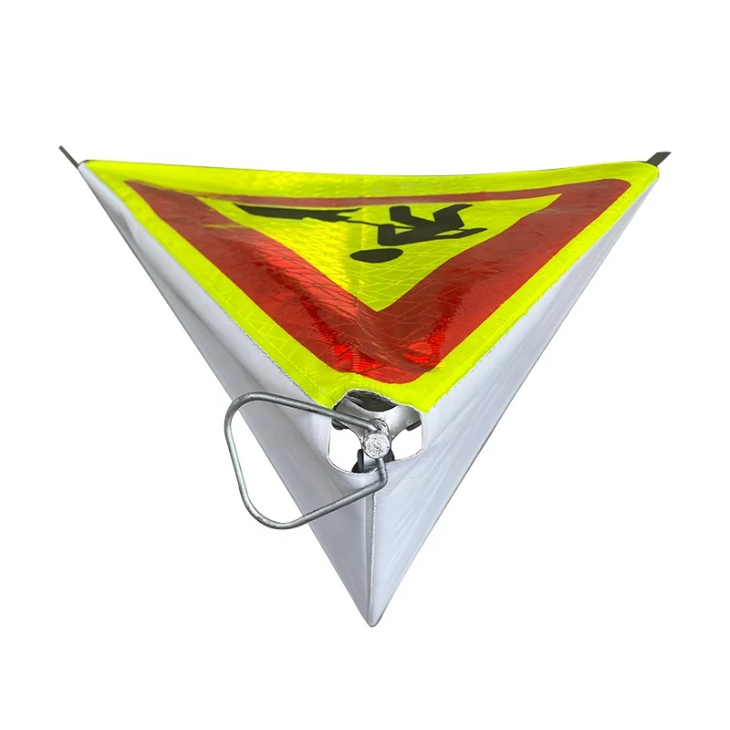 Reflective Tripod Triangle Road Warning Sign