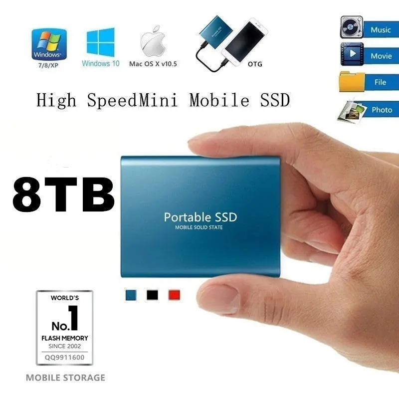 2tb External Hard Disk High Speed Usb3.0 500g 1t Desktop Notebook External Mobile Hard Disk