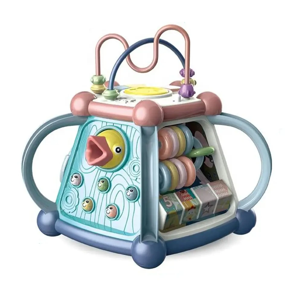 Educational Musical Activity Cube Toy Baby 7 in 1 Box Learning Toy