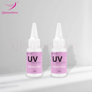 GlamorDove Custom Label Hair Glue Remover for UV Light Extensions Tools Kit UV LED Hair Extensions System