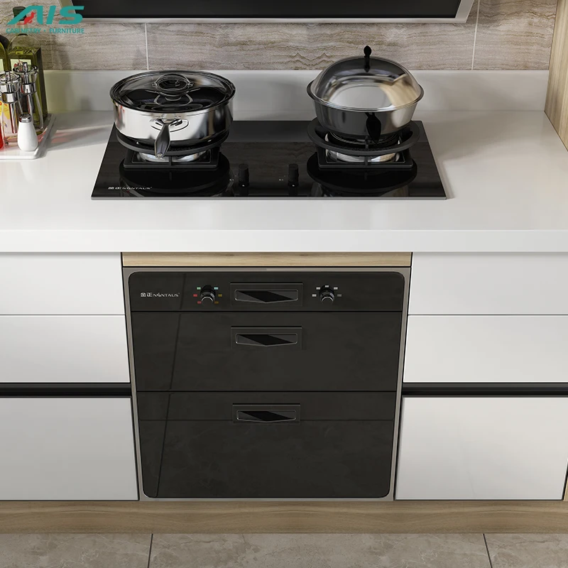 AIS Modular Furniture Designs Modern Kitchen Cabinets Full Set Kitchen Furniture Small L Shaped Wood Melamine Cabinet Kitchen
